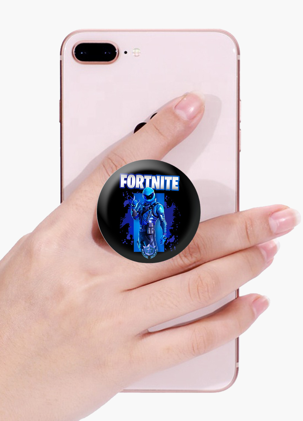 Попсокет (Popsockets) тримач для смартфону Фортнайт (Fortnite) (8754-1192) Чорний MobiPrint (216748586)