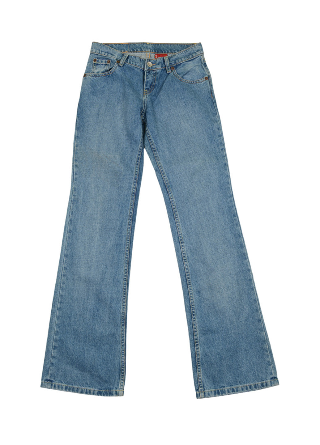 Синие демисезонные классические джинсы Levis
