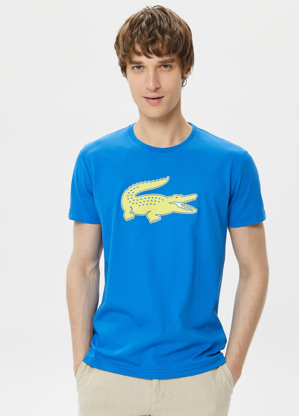 Світло-синя футболка Lacoste