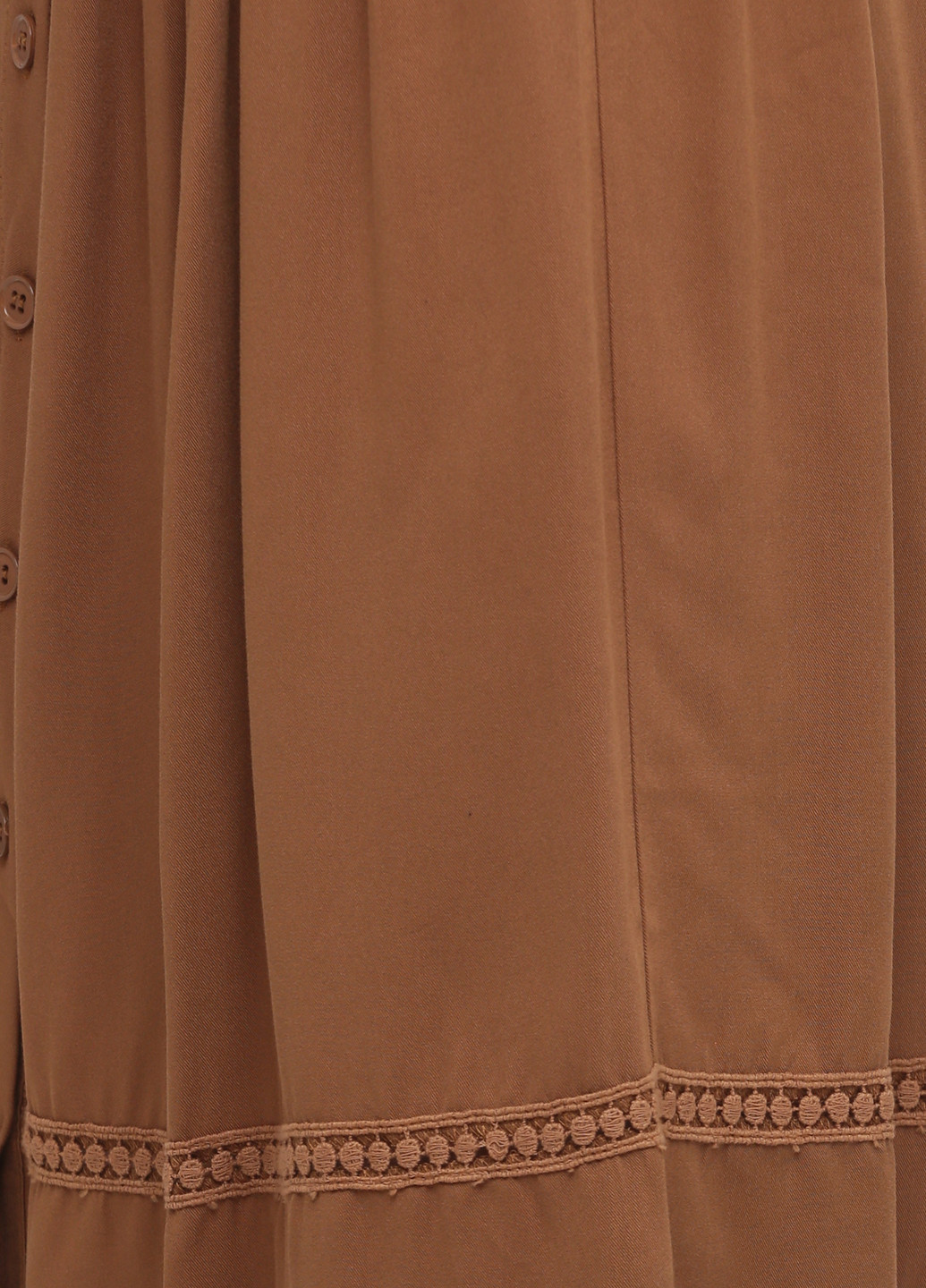 Светло-коричневая кэжуал однотонная юбка PDK клешированная