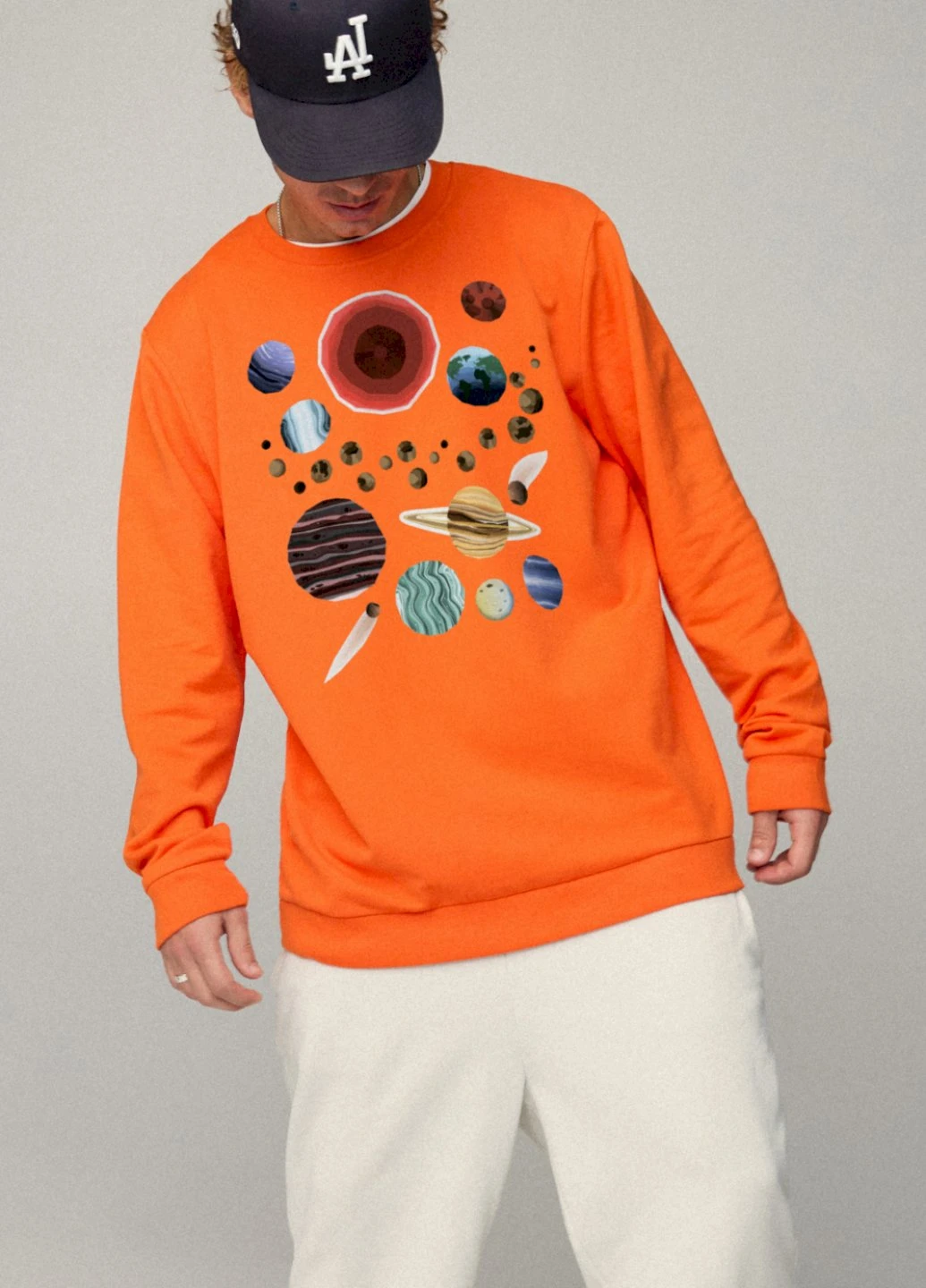 Оранжевый свитшот мужской oversize /no flis/ YAPPI (252259263)