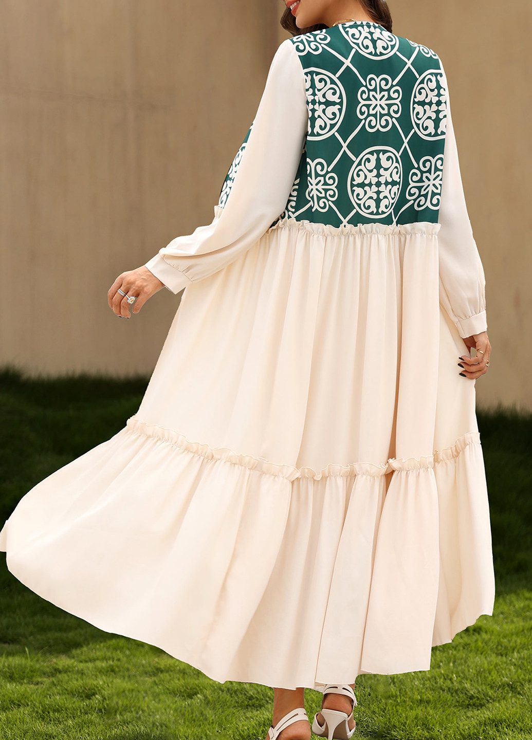 Комбінована кежуал сукня SHEIN з орнаментом