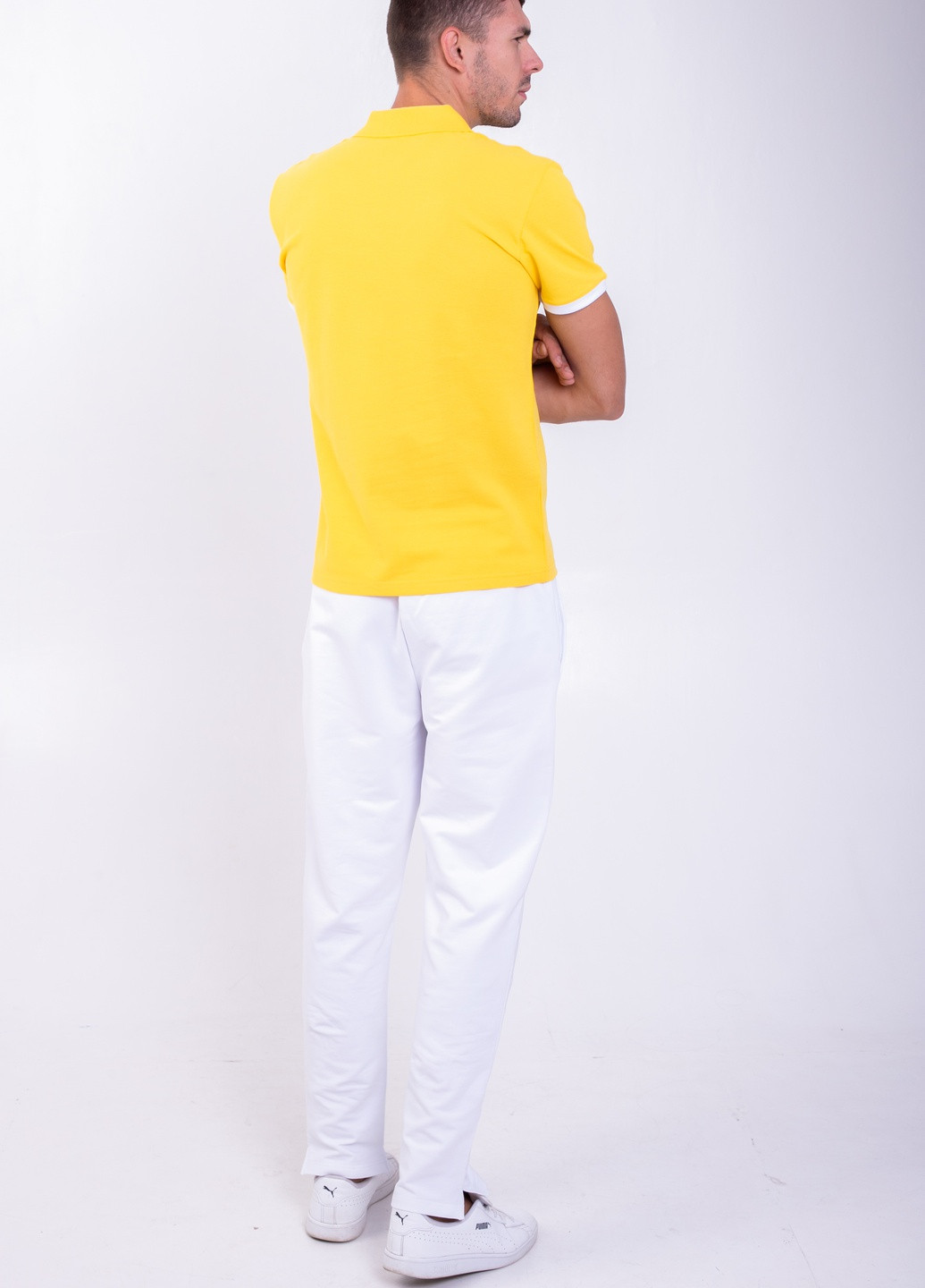 Желтая футболка-футболка поло мужская для мужчин TvoePolo
