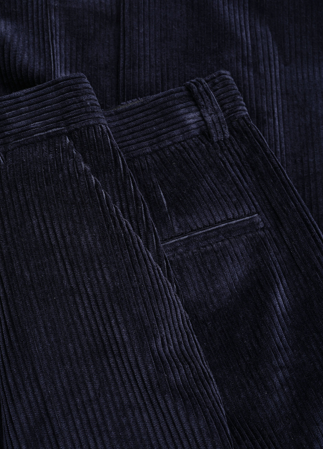 Темно-синие кэжуал демисезонные прямые брюки Cos