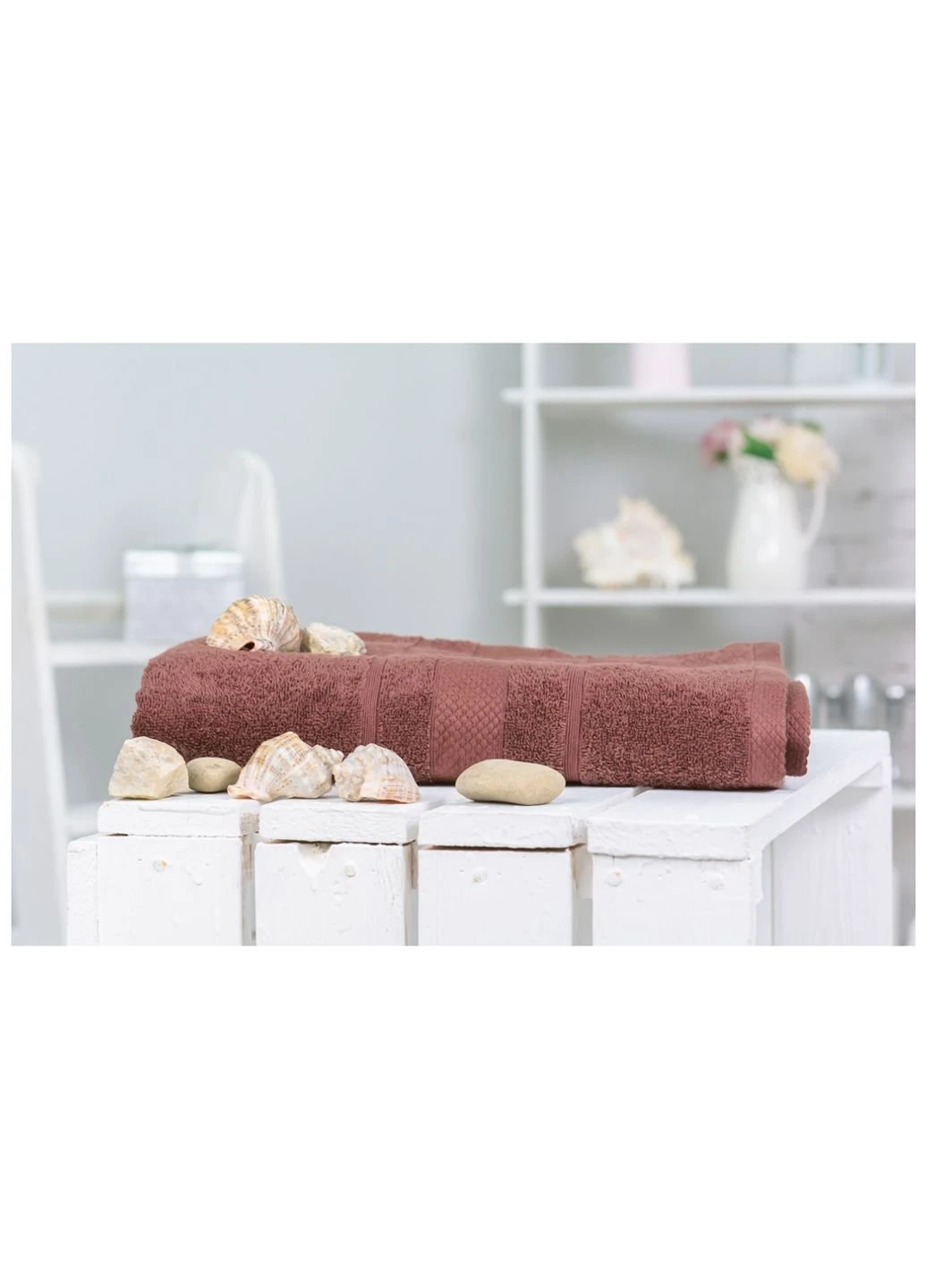 Полотенце банное №5001 SoftNess Brown 100x150 см (2200003181197) Mirson коричневый