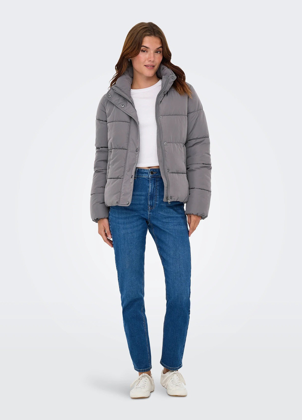 Серая демисезонная куртка Only