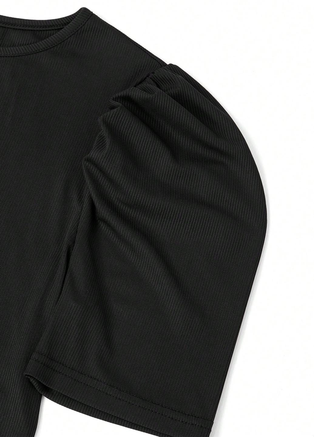 Чорний літній комплект (блуза, штани) SHEIN