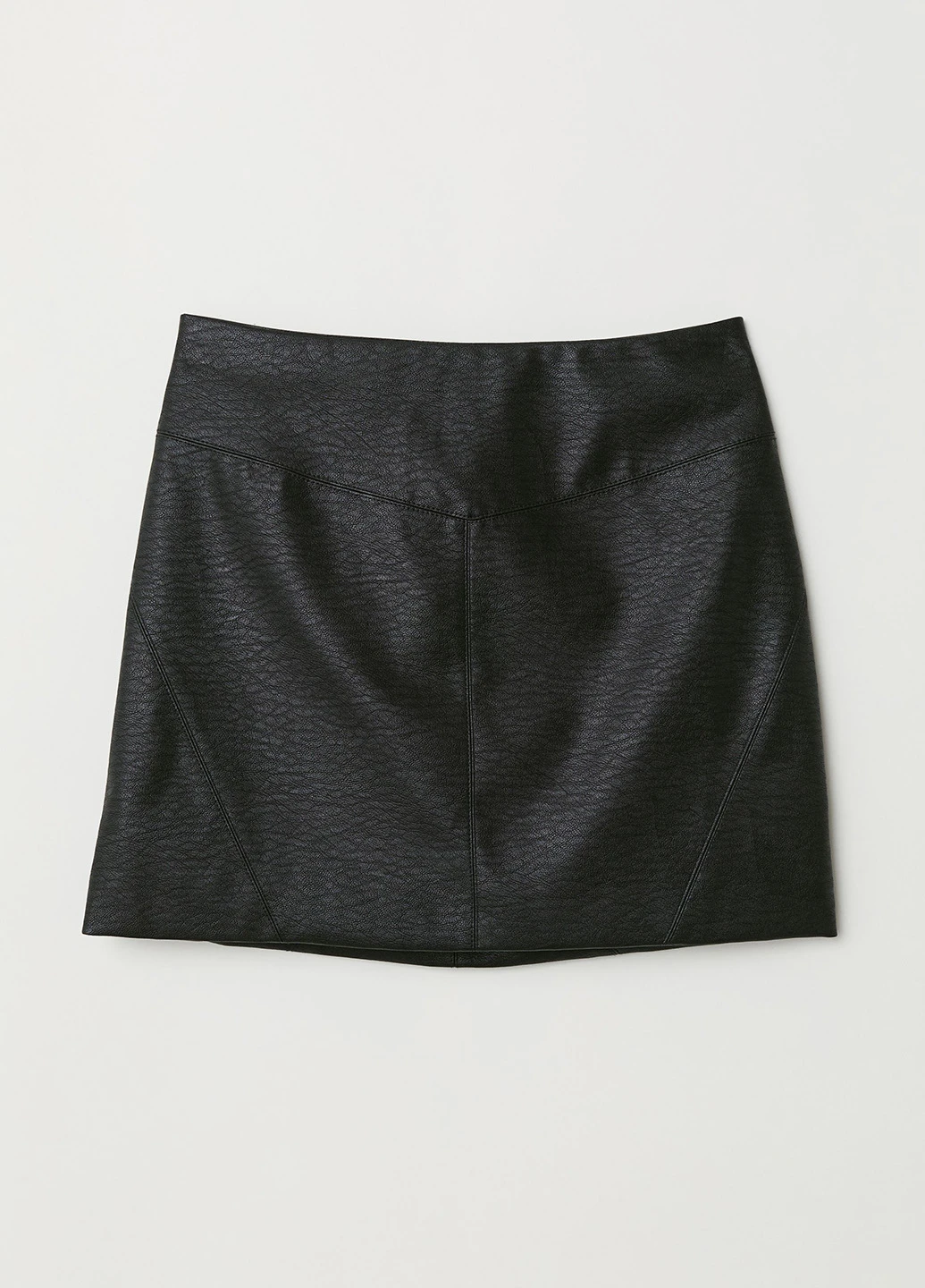 Черная кэжуал однотонная юбка H&M