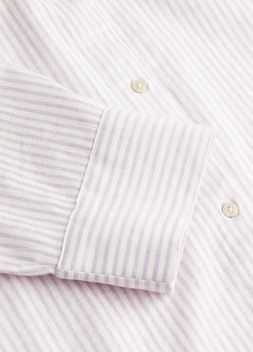 Фиолетовая кэжуал рубашка в полоску H&M