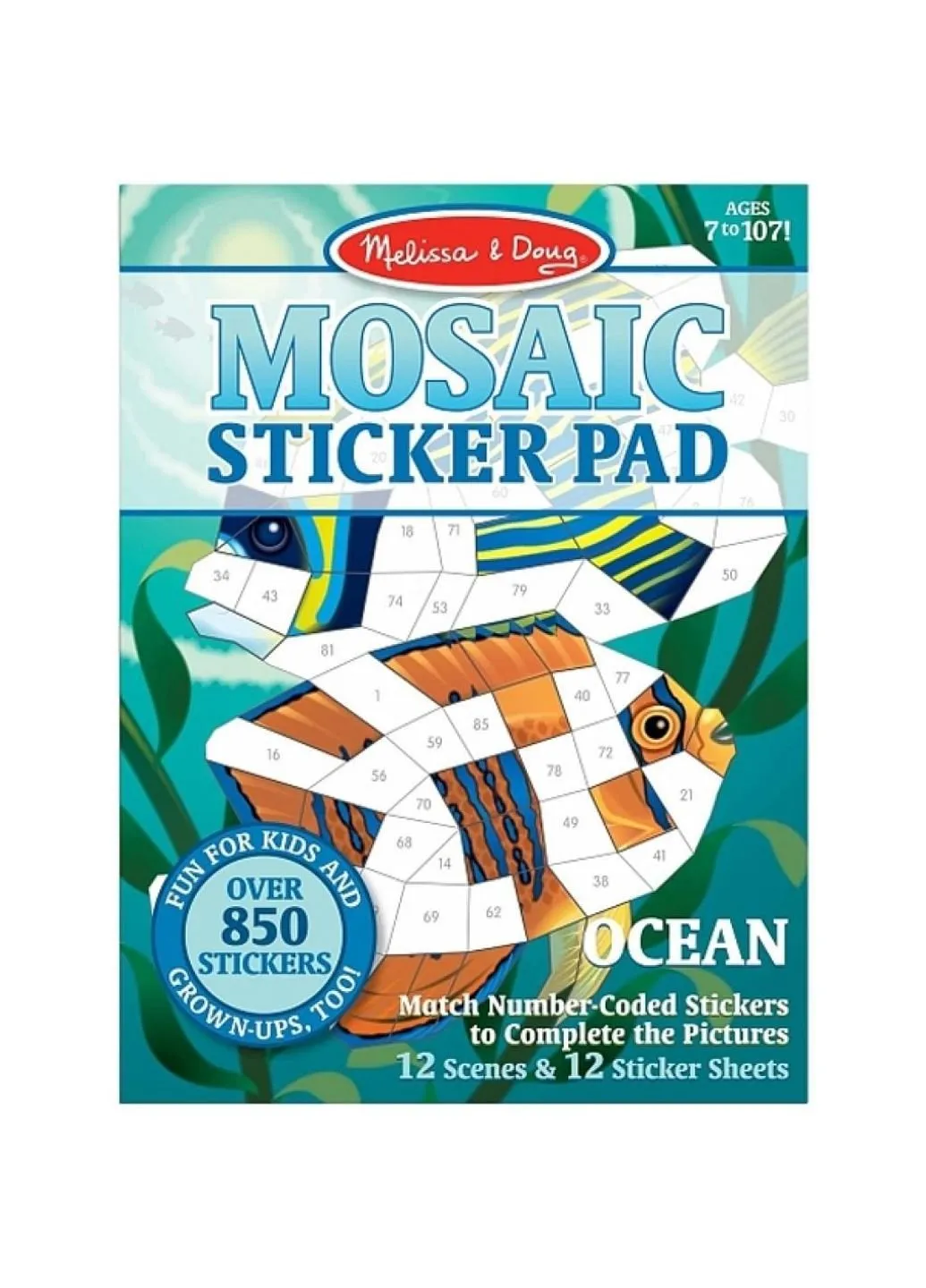 Набір для творчості Мозаїчні наклейки Океан (MD30161) Melissa&Doug (249598737)