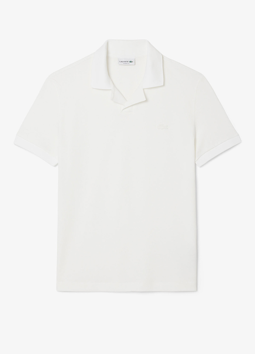 Белая футболка-поло для мужчин Lacoste однотонная
