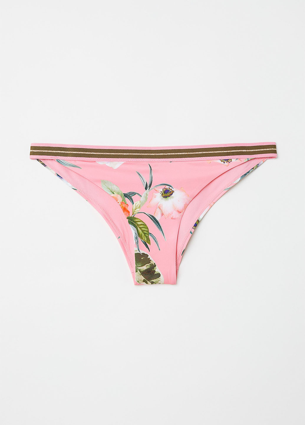 Розовые купальные трусики с цветочным принтом H&M