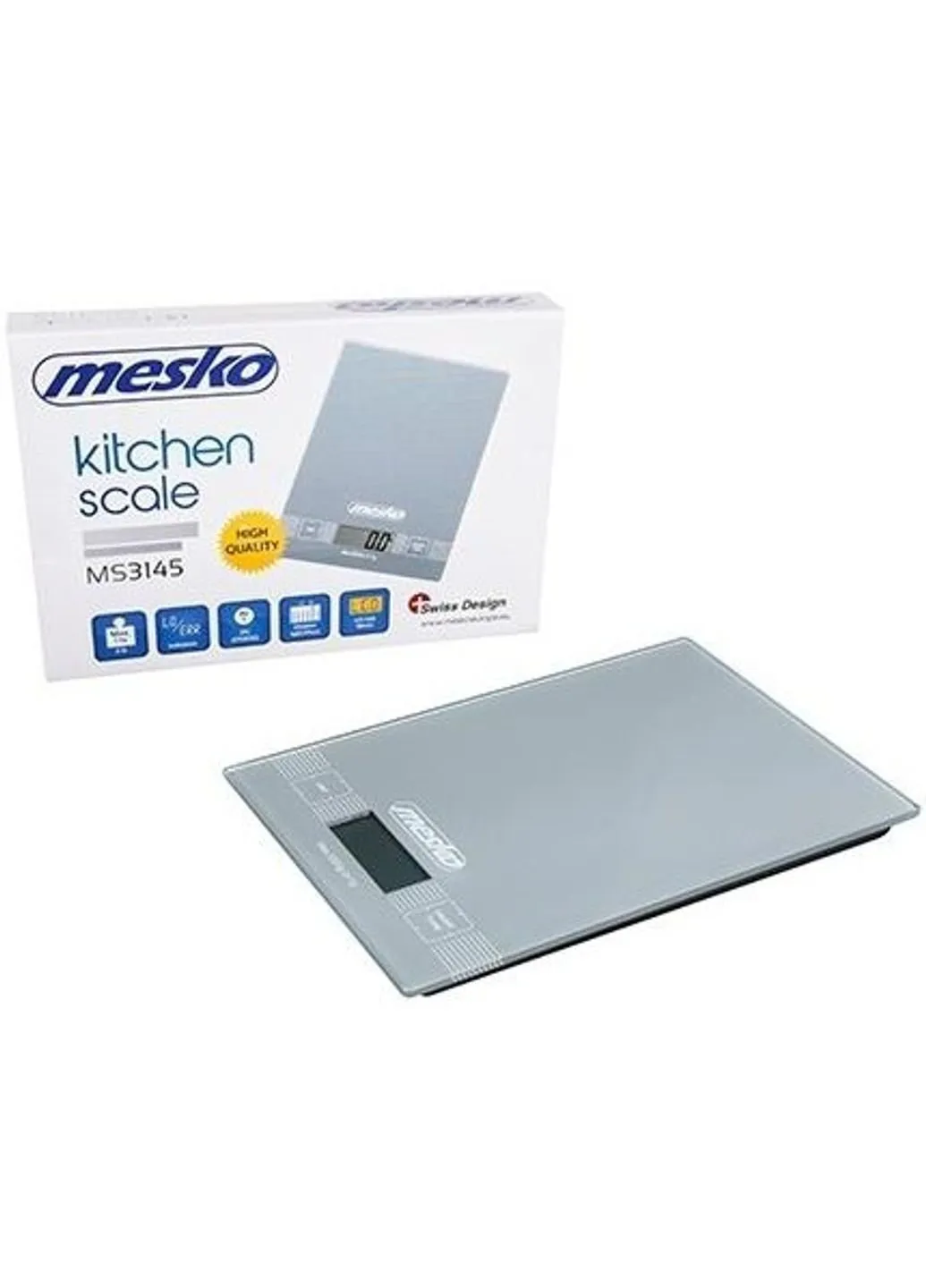 Весы кухонные MS-3145 5 кг серые Mesko (253612733)