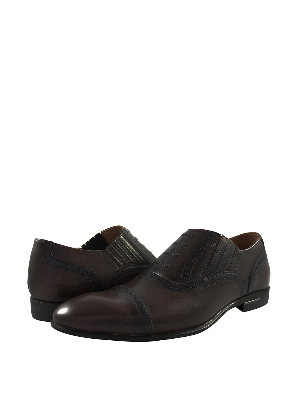 Темно-коричневые классические туфли Sav без шнурков