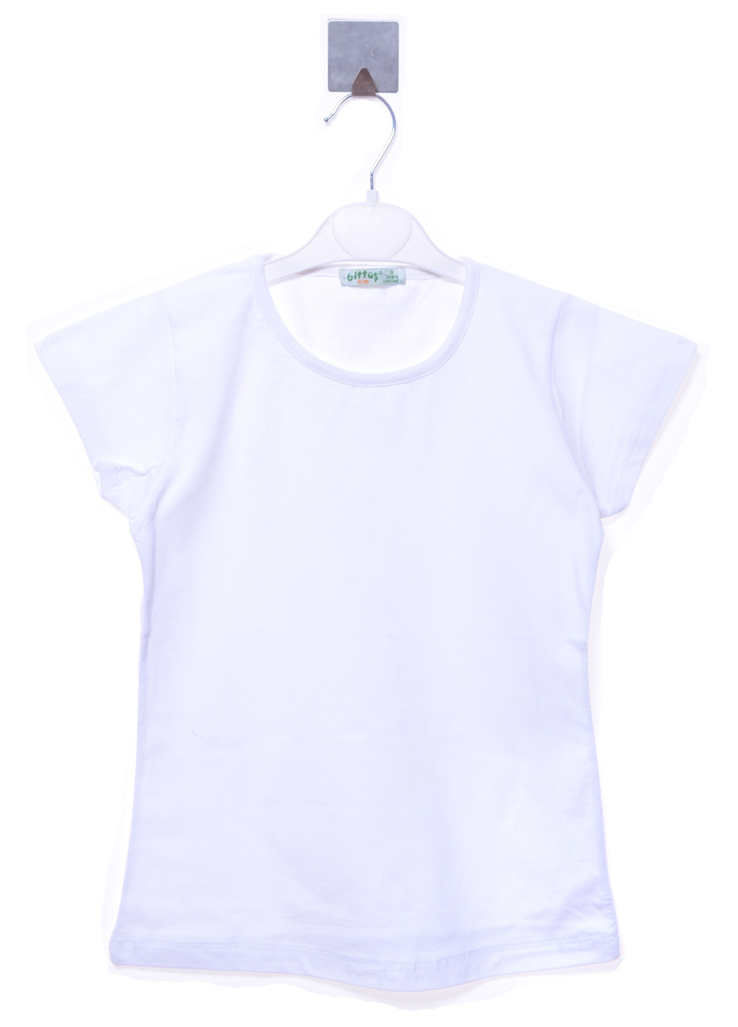 Белая летняя футболка с коротким рукавом Bittos