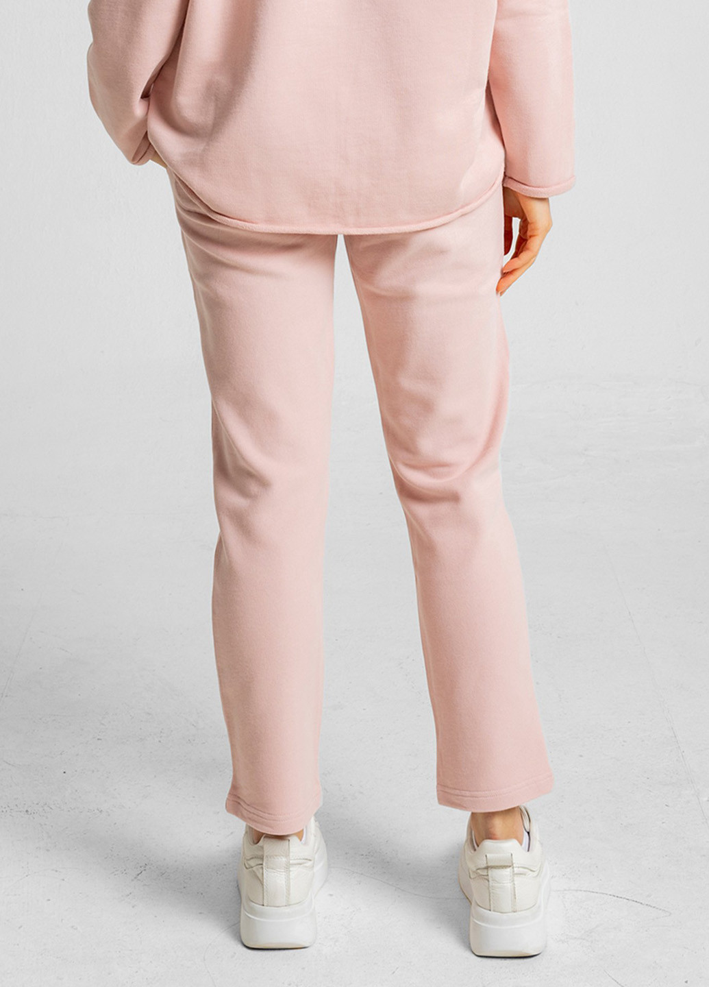 Розовые спортивные демисезонные укороченные брюки Ocay