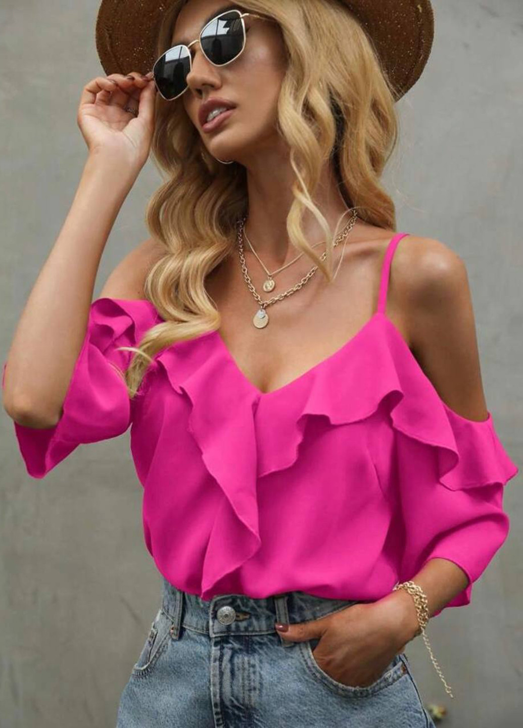 Рожева блуза No Brand