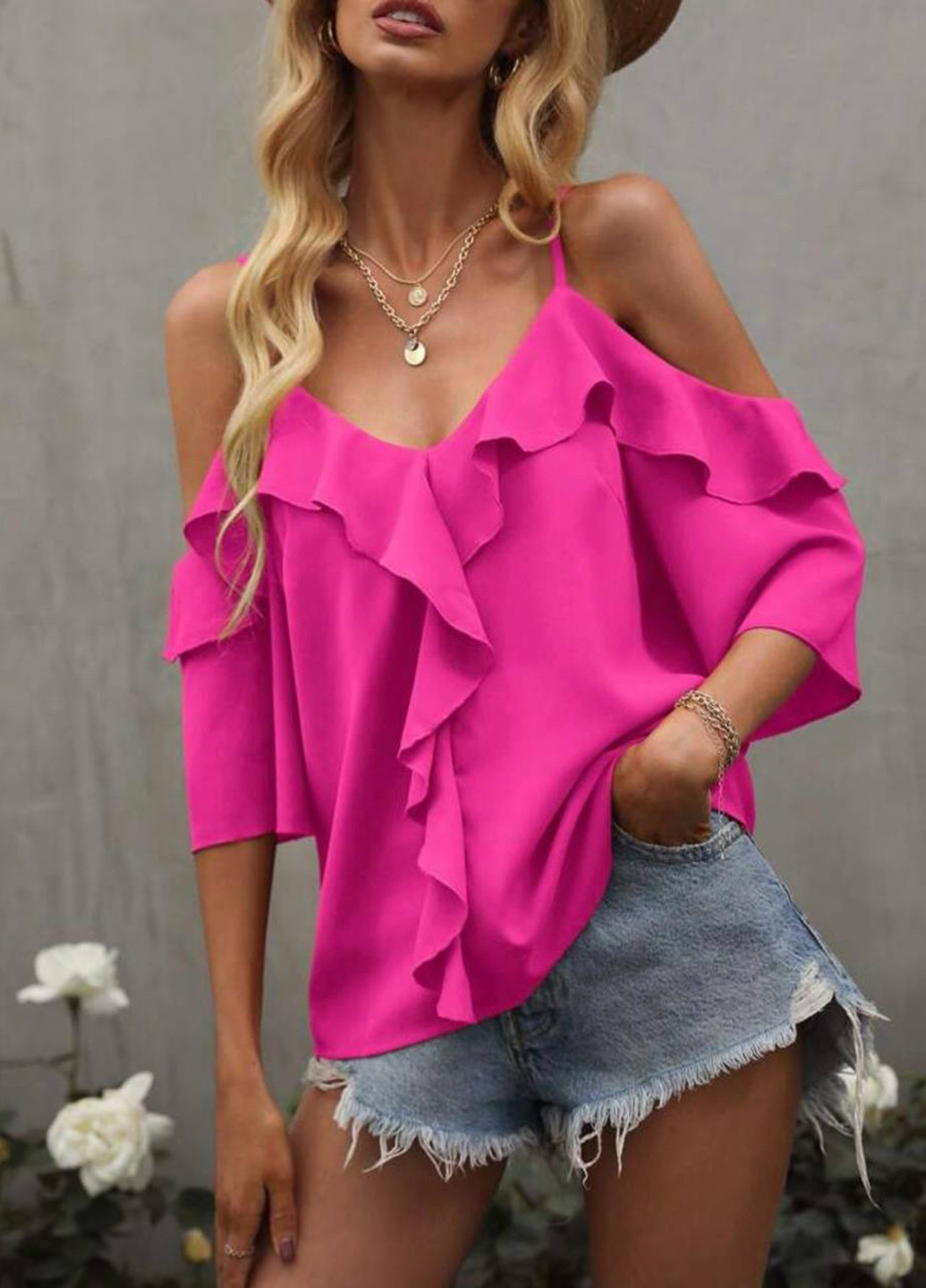 Рожева блуза No Brand