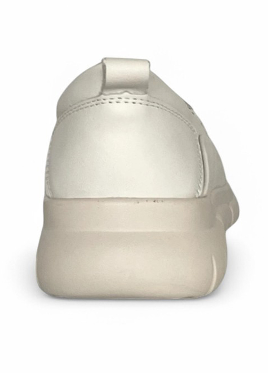 Белые слипоны Meego с перфорацией однотонные