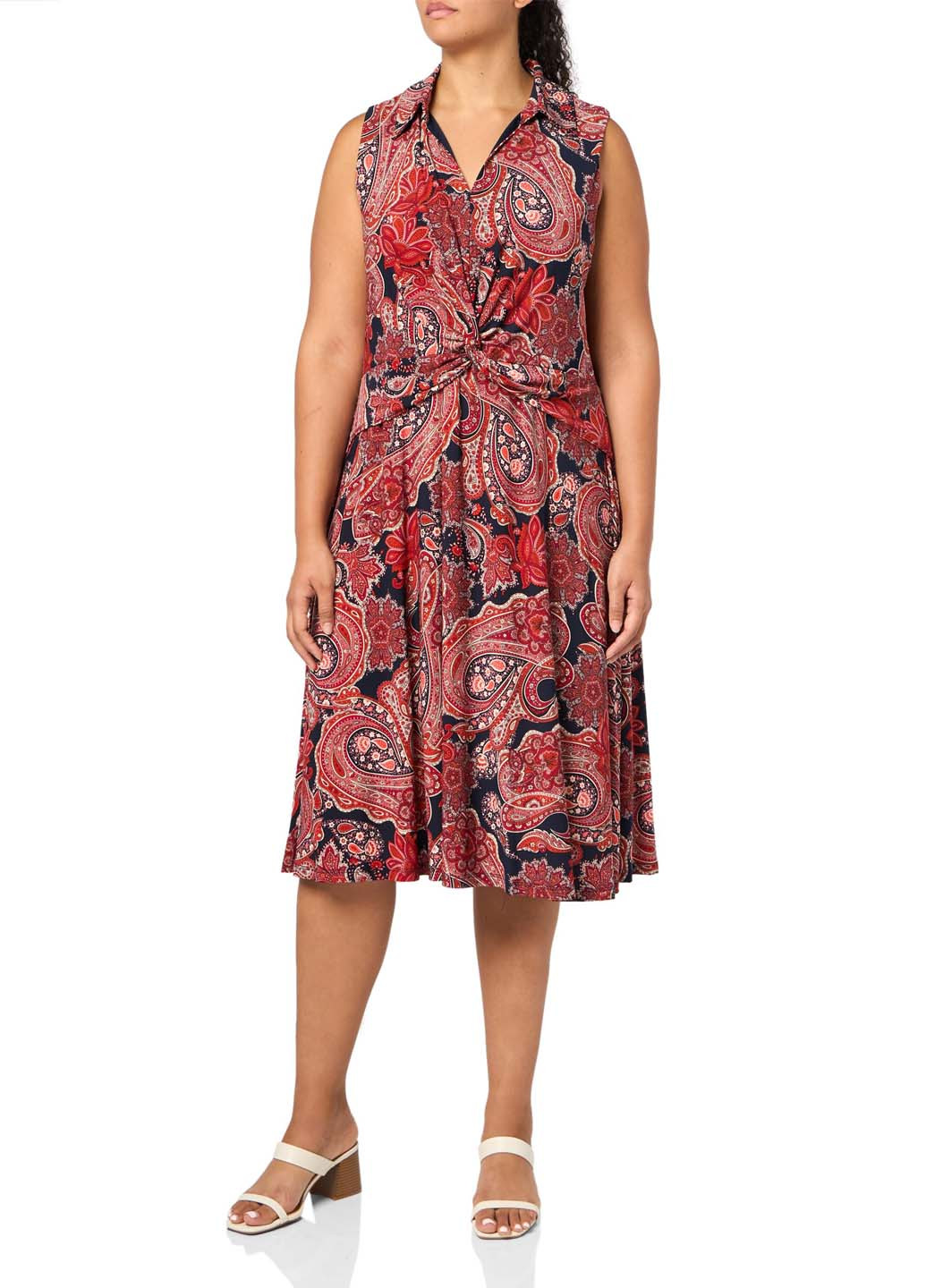 Комбінована кежуал сукня кльош Tommy Hilfiger турецькі огірки