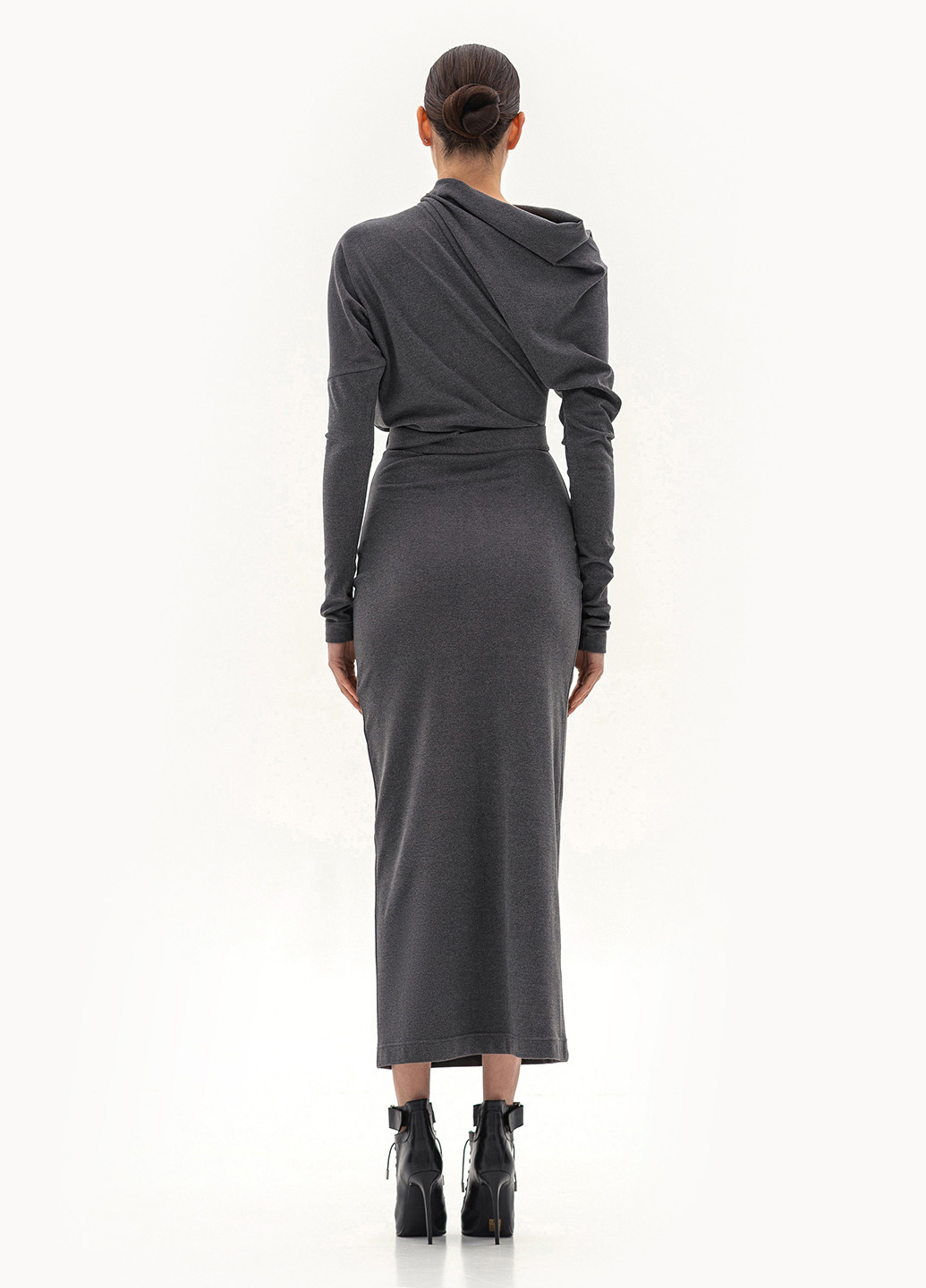 Графітова кежуал сукня силуетна BGL однотонна