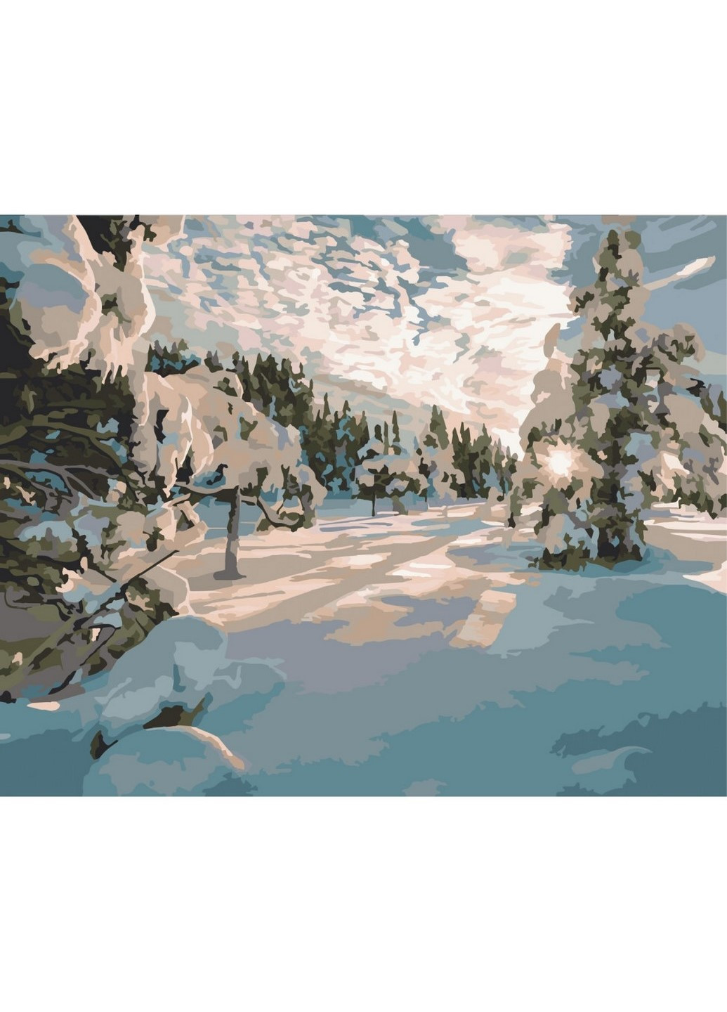 Картина за номерами "Зимовий ранок" 10586-AC 40х50 см Art Craft (250123589)