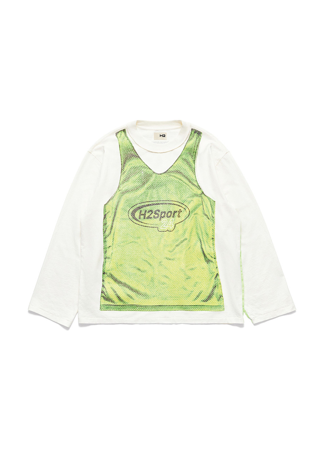 Лонгслів H&M малюнок комбінований кежуали бавовна