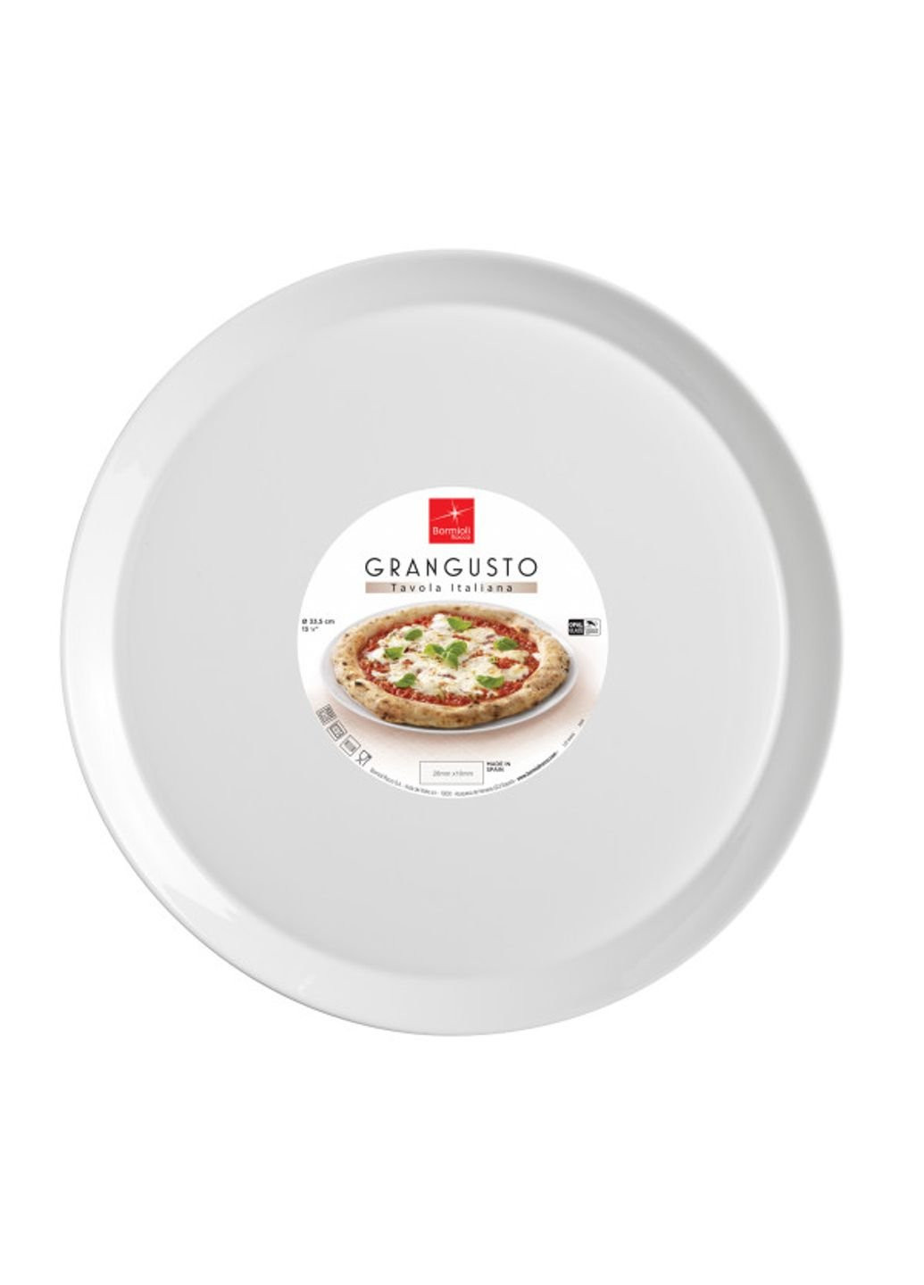 Страва для піци Grangusto 401321-FTB-121990 33 см Bormioli Rocco (253630451)