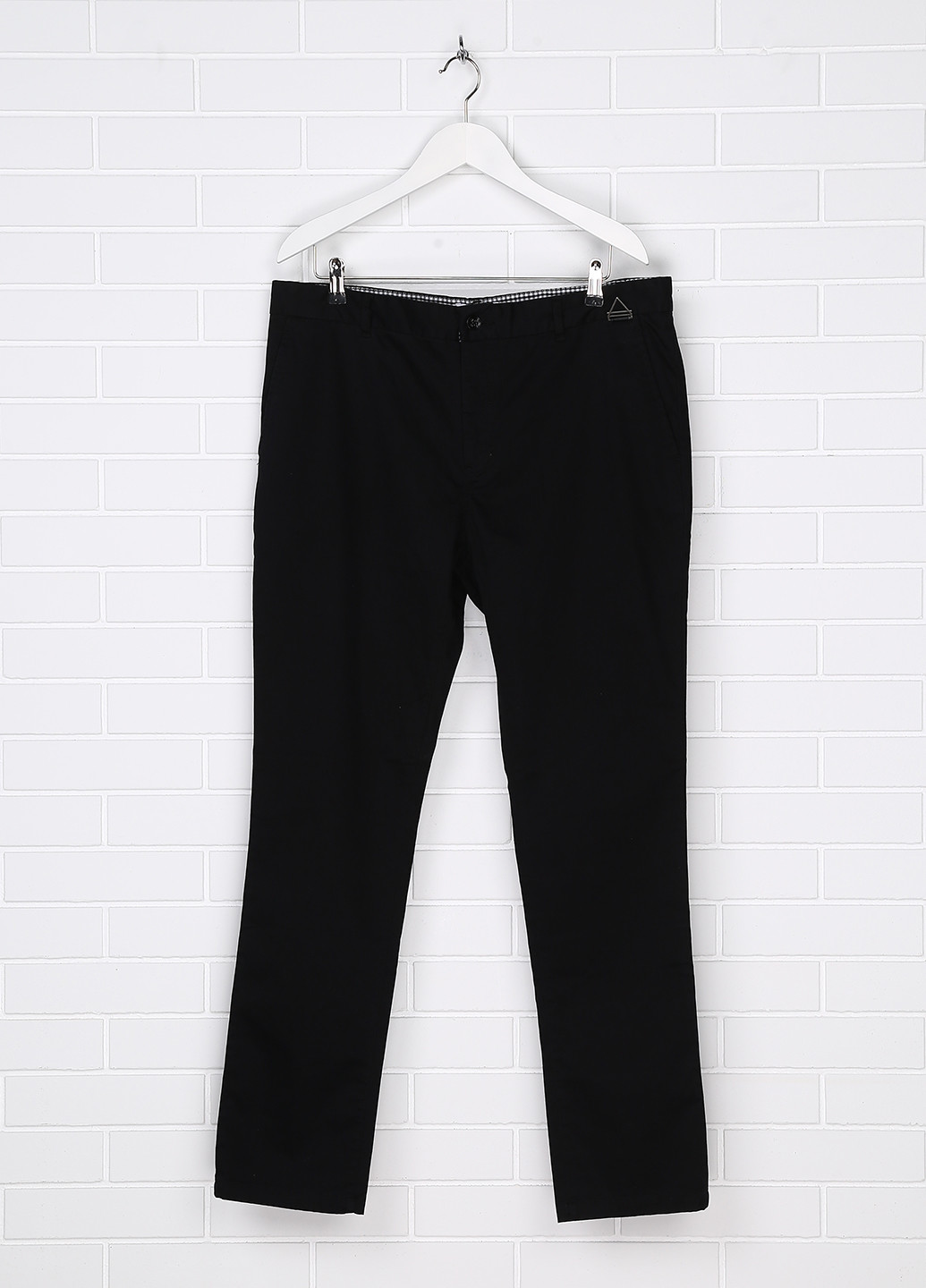 Черные кэжуал демисезонные прямые брюки Eleven Paris