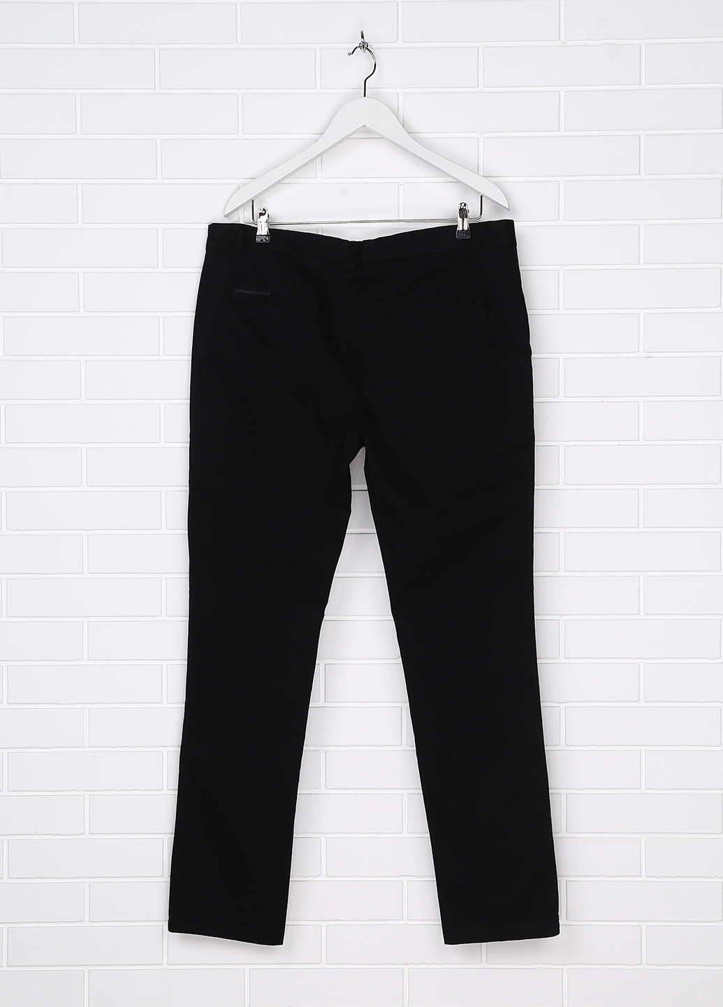 Черные кэжуал демисезонные прямые брюки Eleven Paris