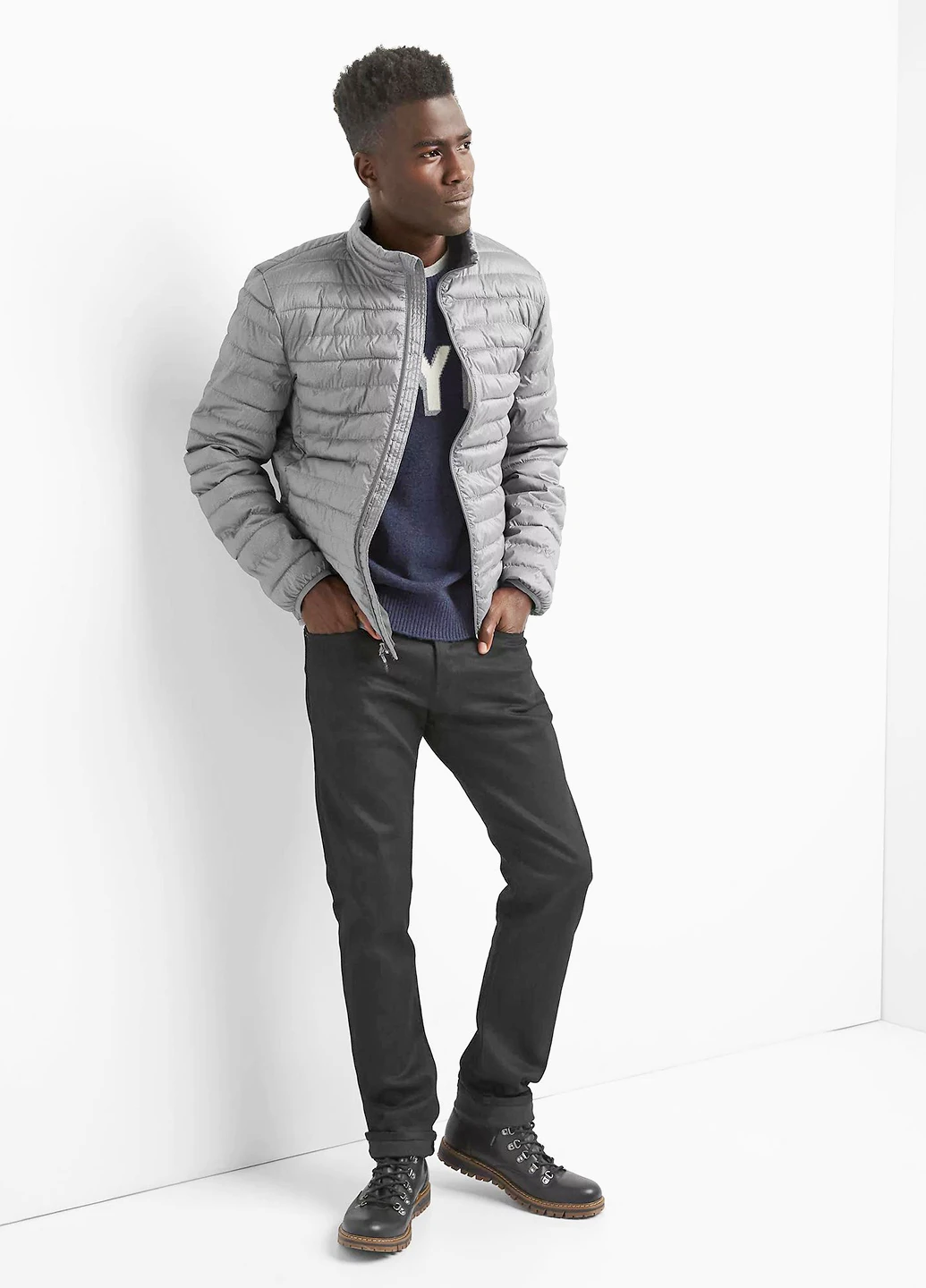 Сіра демісезонна куртка Gap