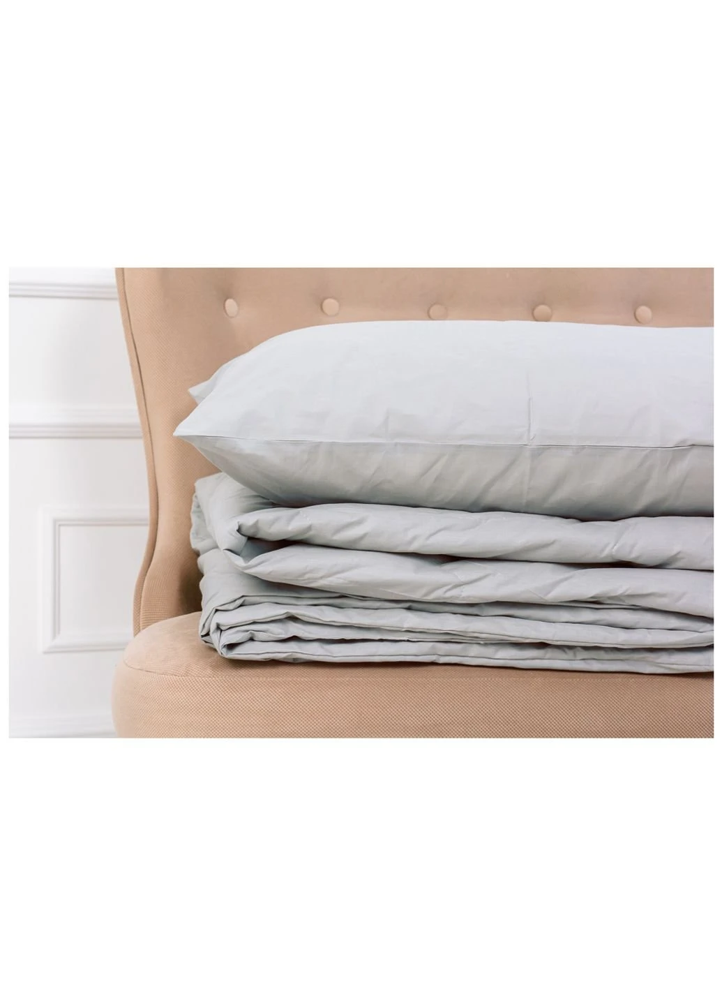 Ковдра бавовняна Літня 2352 Light Gray 140x205 (2200003030419) Mirson (254079438)