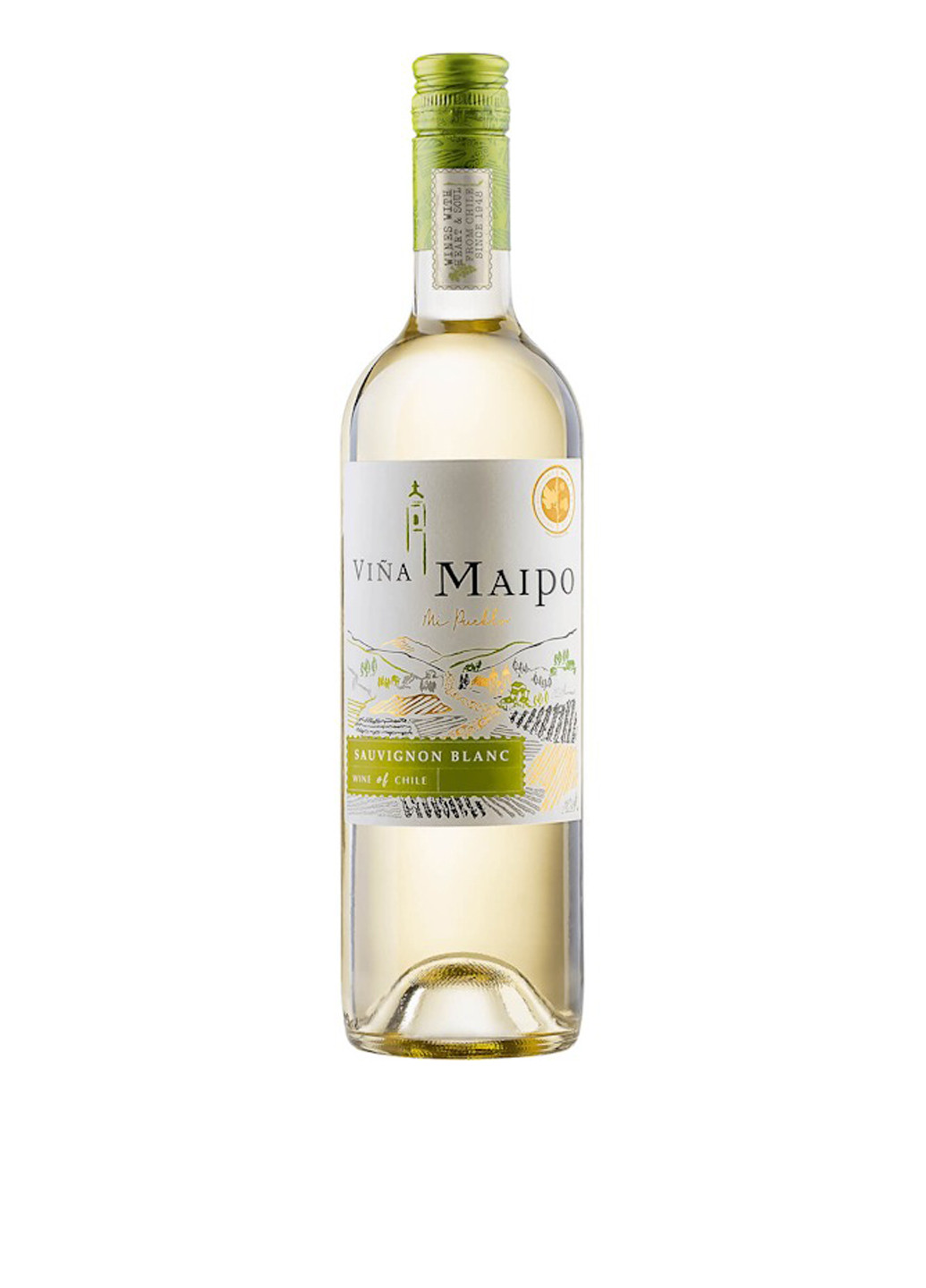Вино Mi Pueblo Sauvignon Blanc белое полусухое, 0,75 л Vina Maipo (204846436)