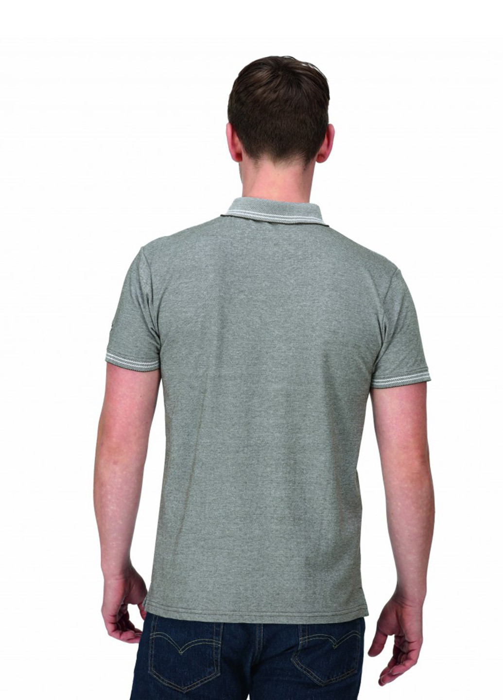 Оливковая (хаки) футболка-поло для мужчин Regatta меланжевая