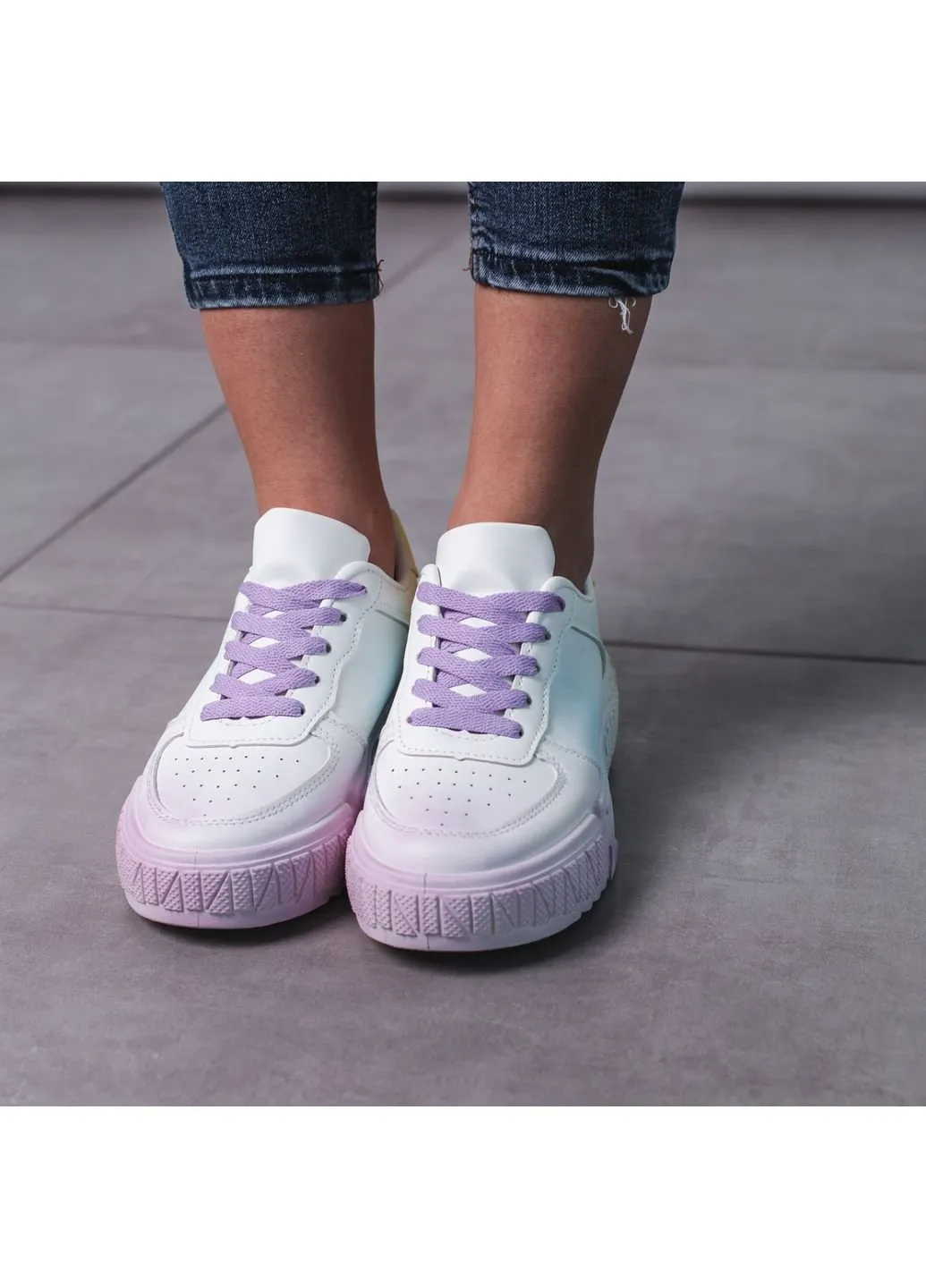 Кроссовки женские Iris 3493 41 25,5 см Белый Fashion белые демисезоны (253195429)