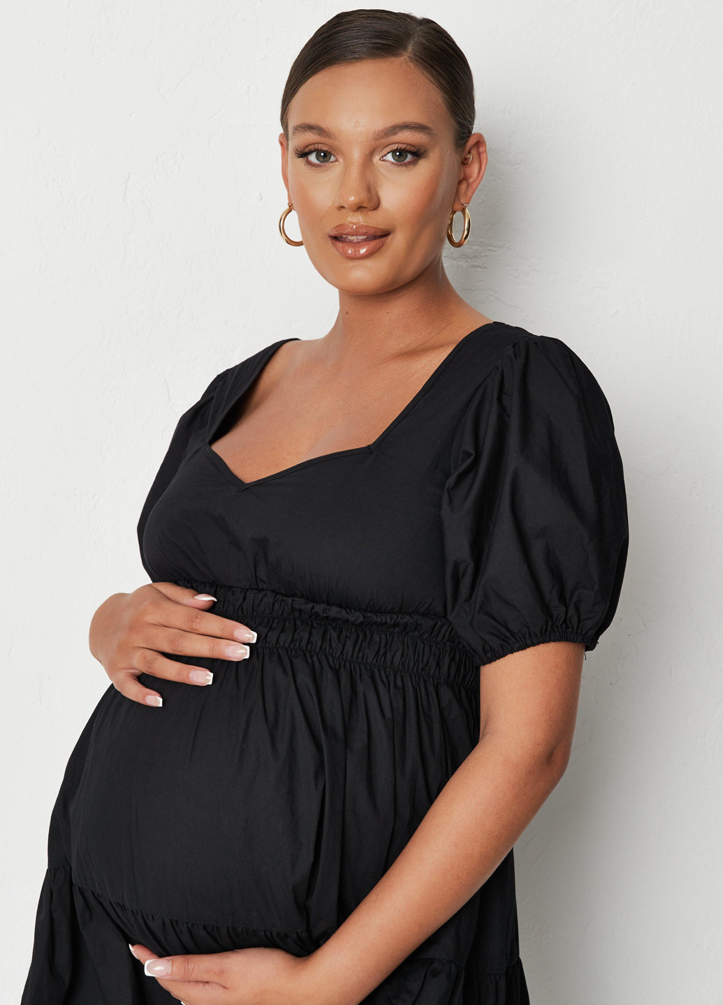 Черное кэжуал платье для беременных Missguided однотонное