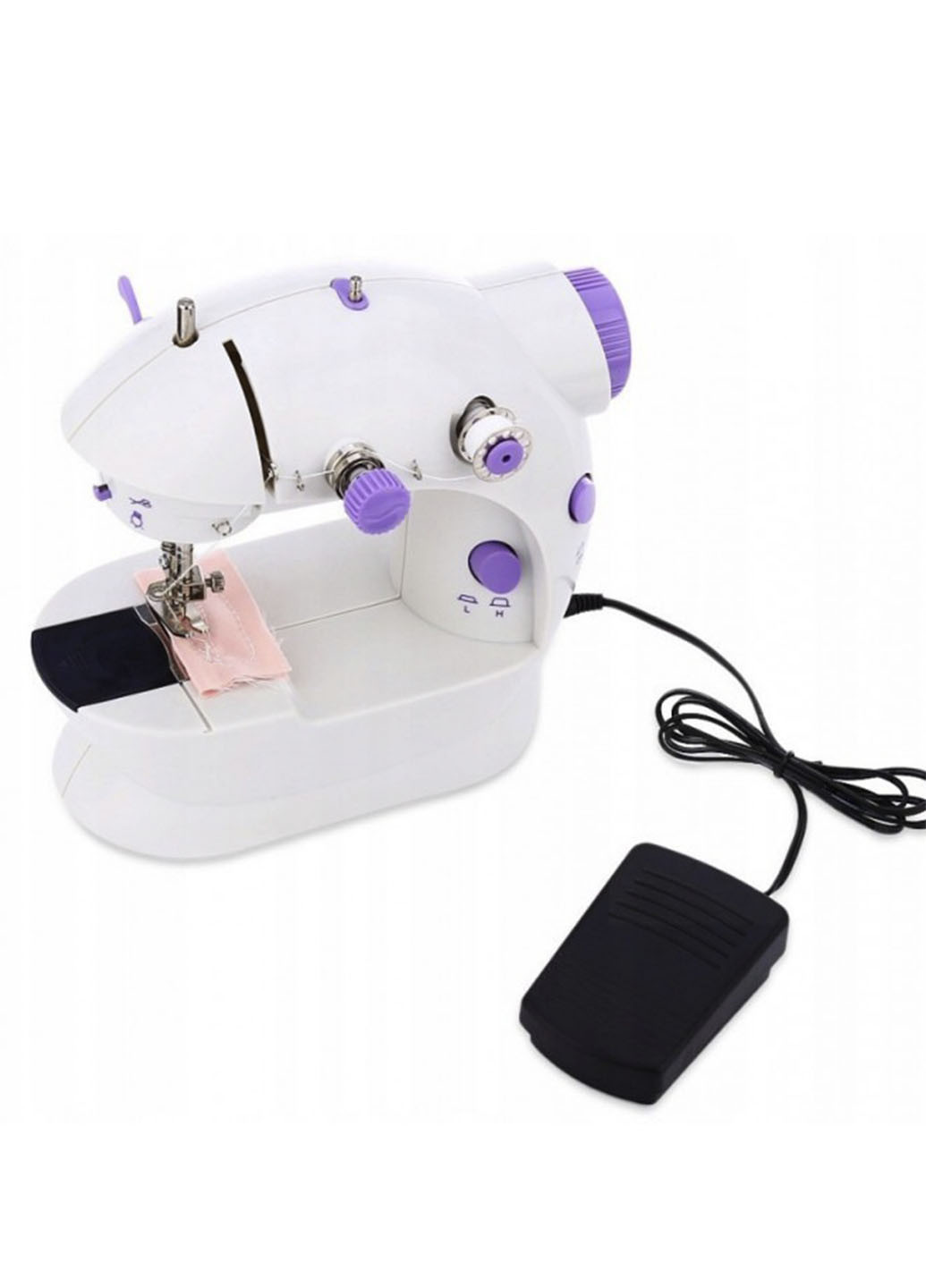 Швейная мини машинка 4 в 1 Mini Sewing Machine SM201 с педалью Rozia (253351205)