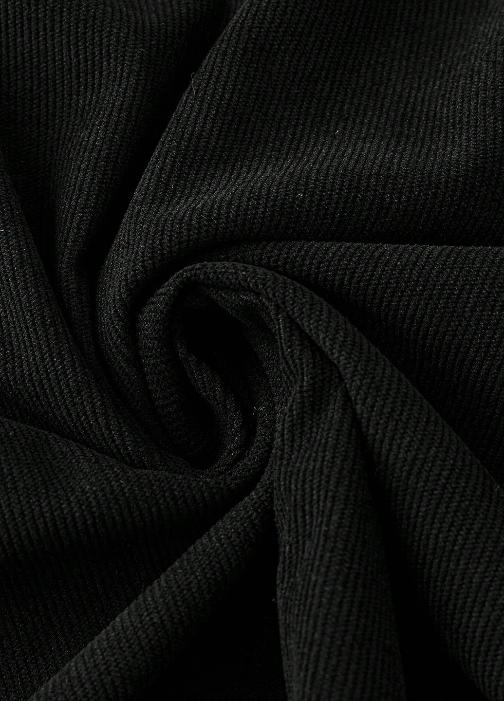 Черная кэжуал однотонная юбка SHEIN клешированная