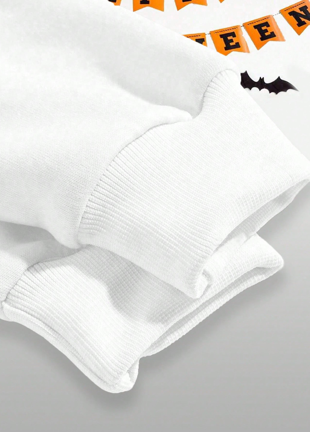 Белый свитшот SHEIN рисунок без декора (365769944)