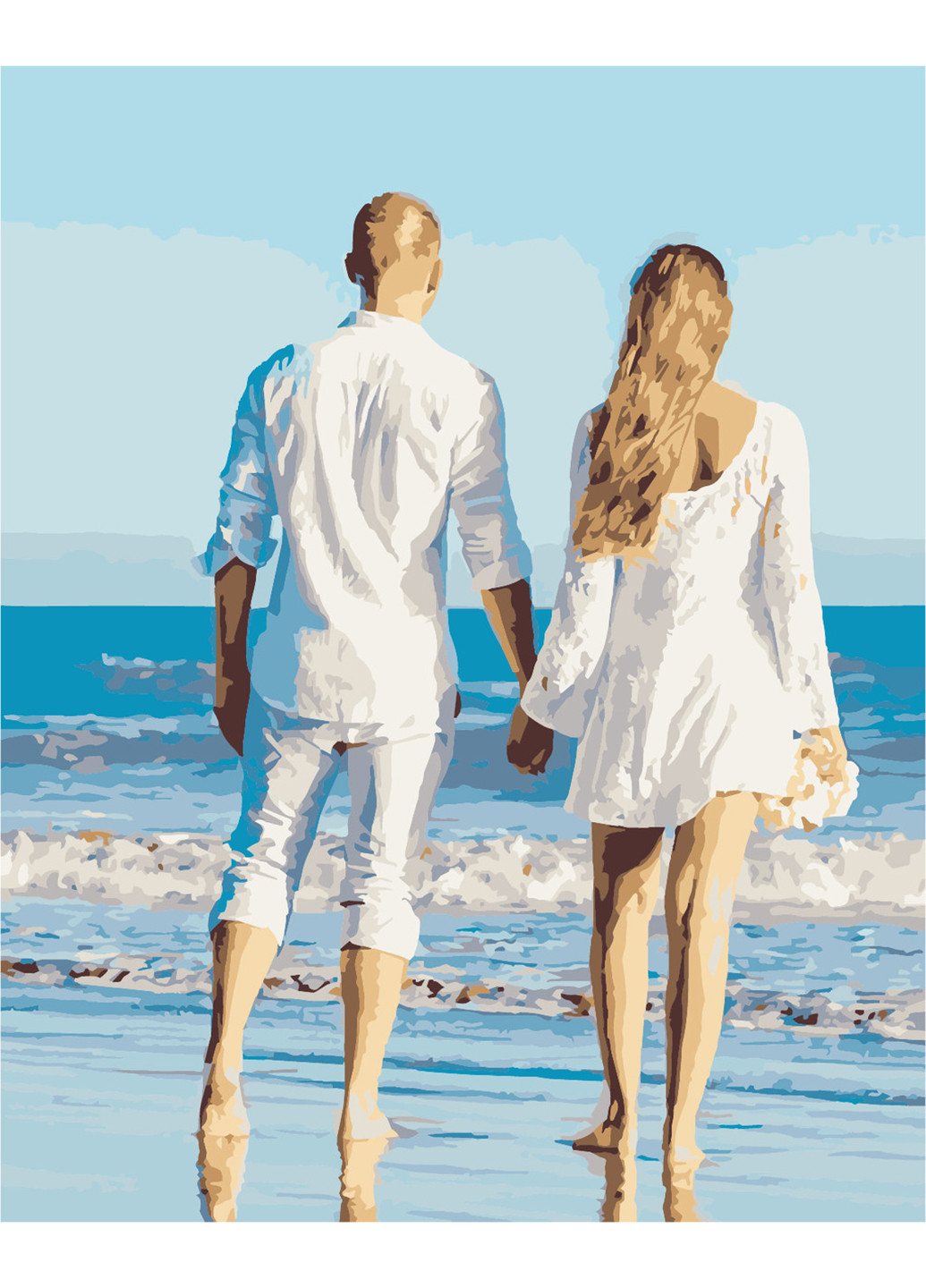Картина по номерам "Побачення на пляжі" 40х50 см ArtStory (252131664)
