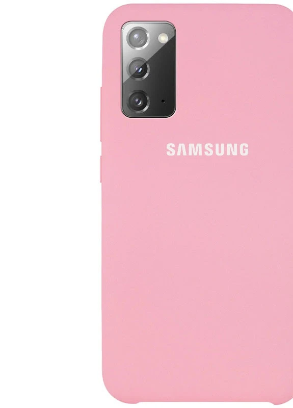 Чехол Silicone Cover (AAA) для Samsung Galaxy Note 20 Розовый / Light pink (is_00000038160_4) Epik (238480565)