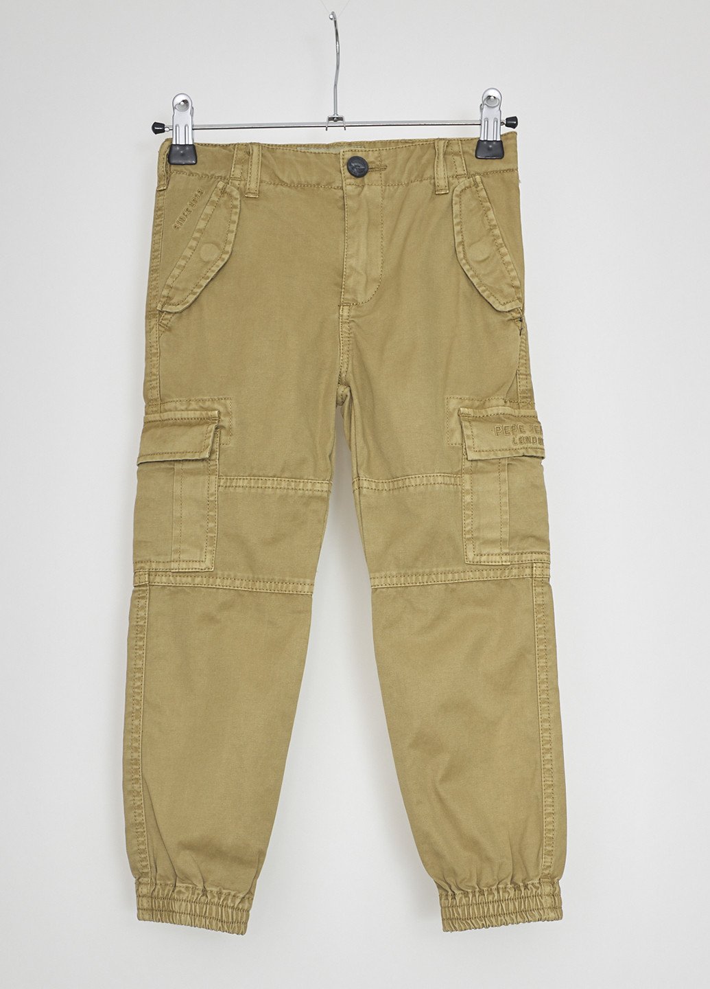 Горчичные кэжуал демисезонные брюки прямые Pepe Jeans