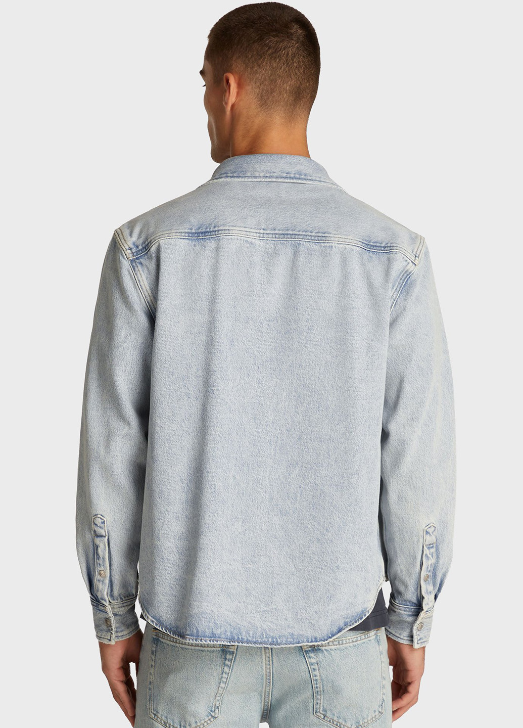Голубой джинсовая рубашка варенка Calvin Klein Jeans