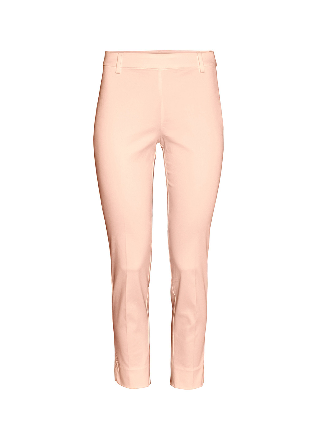 Персиковые кэжуал летние зауженные брюки H&M