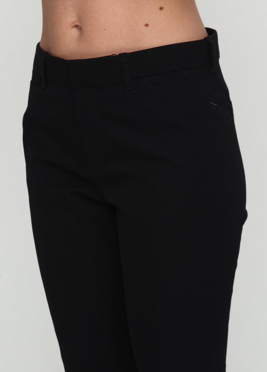 Черные кэжуал демисезонные прямые брюки Gap