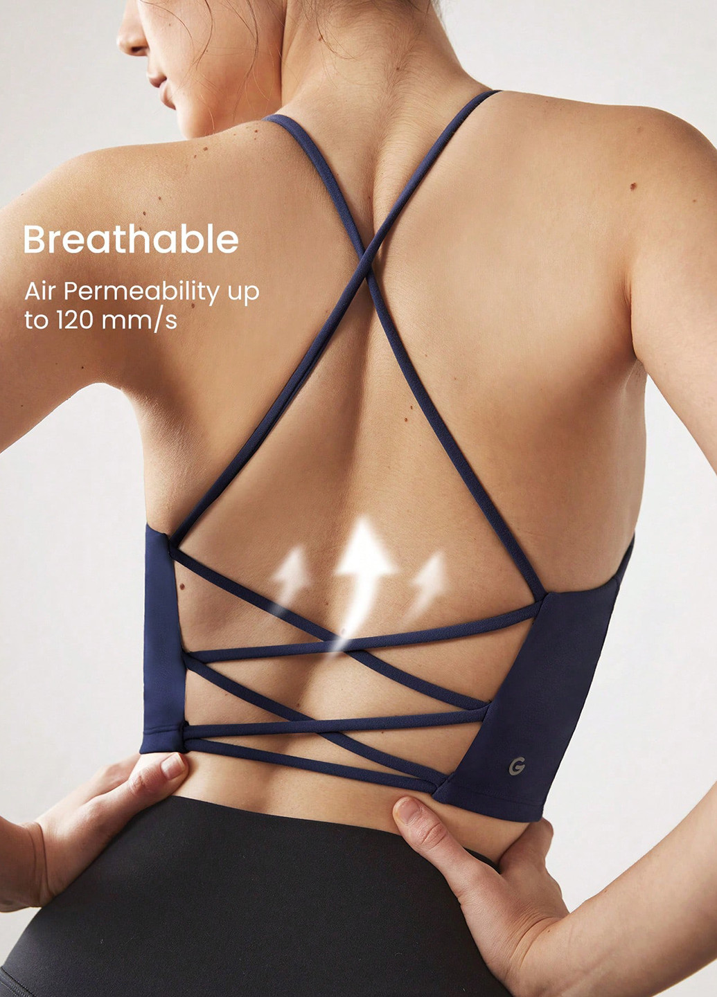 Тёмно-синий топ бюстгальтер SHEIN без косточек