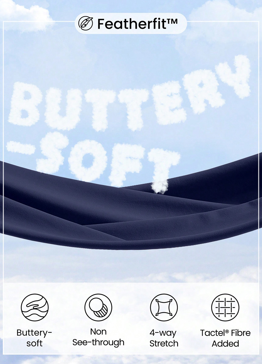 Тёмно-синий топ бюстгальтер SHEIN без косточек