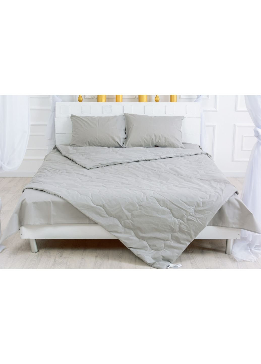 Одеяло Летний комплект 2631 Eco-Soft 16-5703 Light Gray одеяло 2 х (2200003110852) Mirson (254079936)