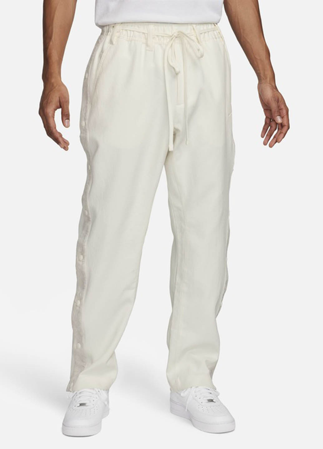 Молочные кэжуал, спортивные демисезонные прямые брюки Nike