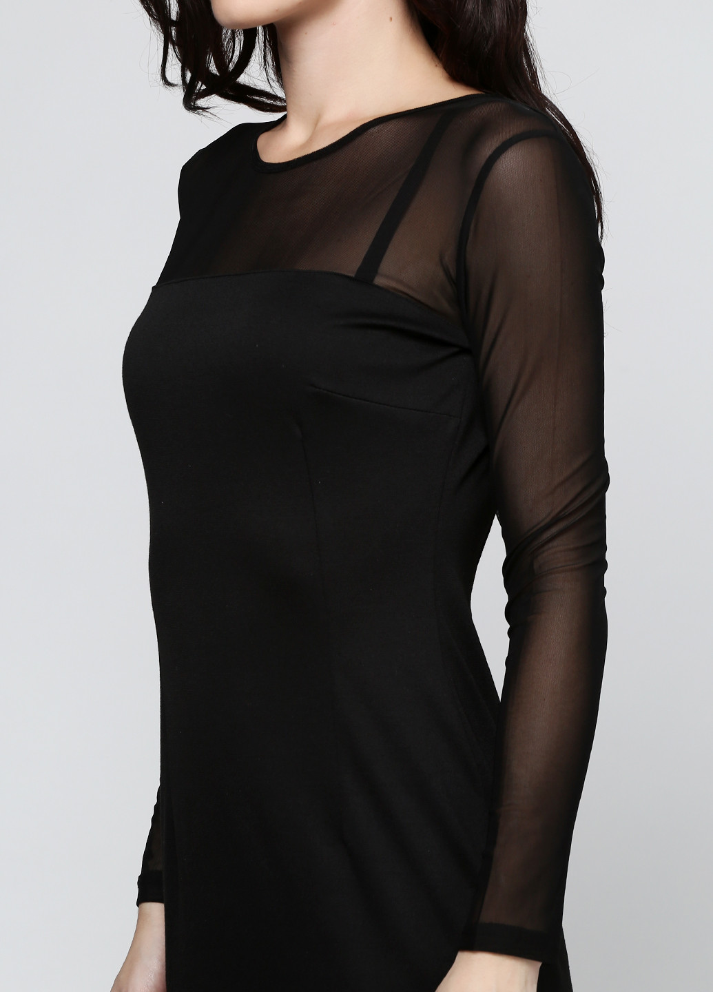 Черное деловое платье Majaly однотонное